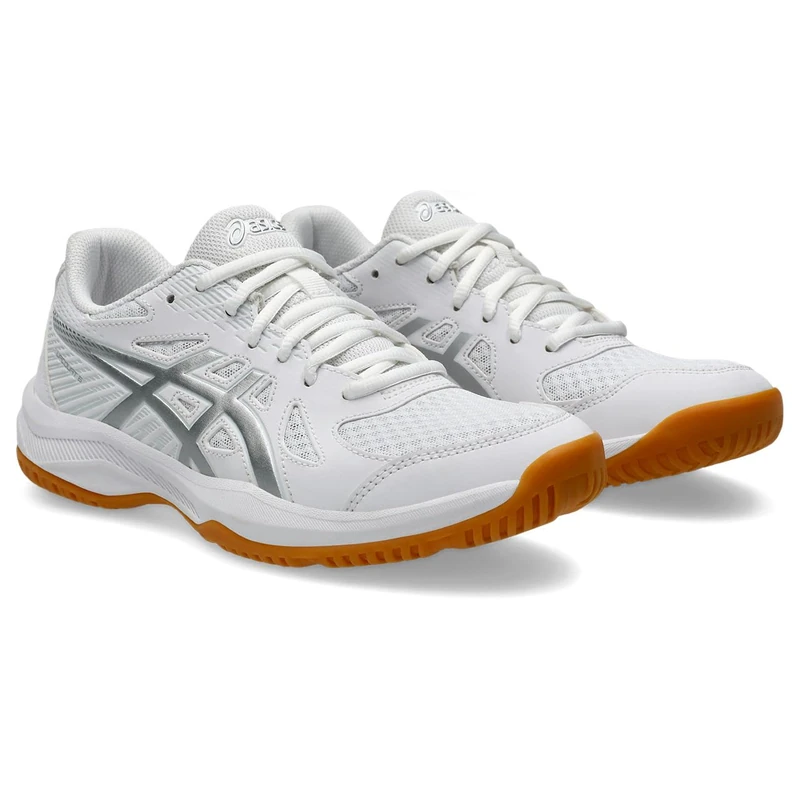 ASICS 1072A107-100 Upcourt 6 Women White/Pure Silver UK 4.5 - Image 1