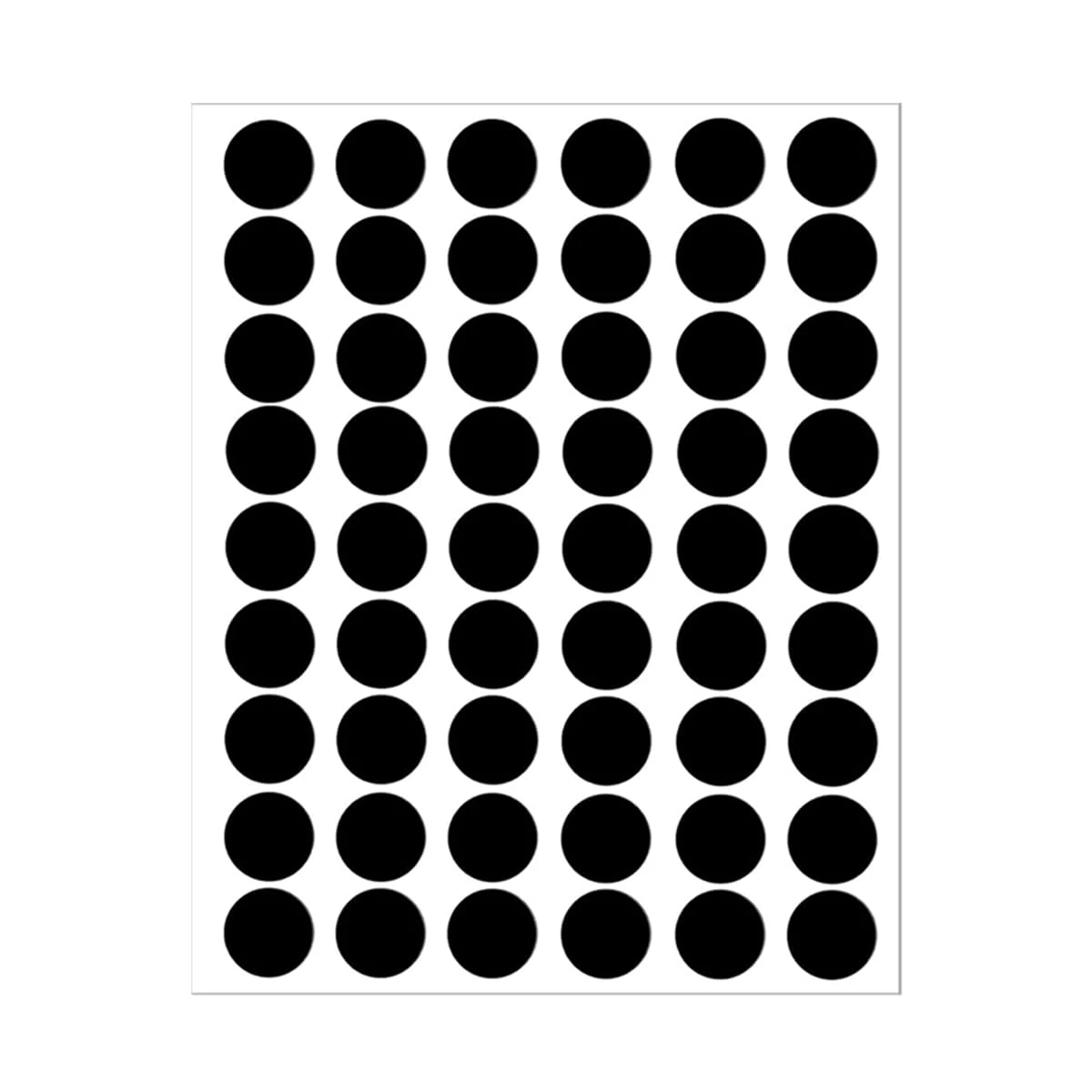 LICQIC Screw Hole Covers, Self Adhesive Caps Stick on Furniture Sticker Screw Hole, 54 Pcs 21 mm, Black