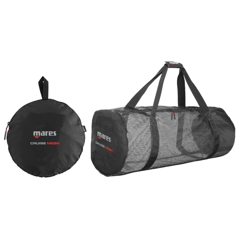 Mares Cruise Mesh - 108L Foldable Heavy Duty Mesh Diving Scuba Snorkel Bag Quick Water Drainage Velcro 95x38x38 cm/108.5 Litre