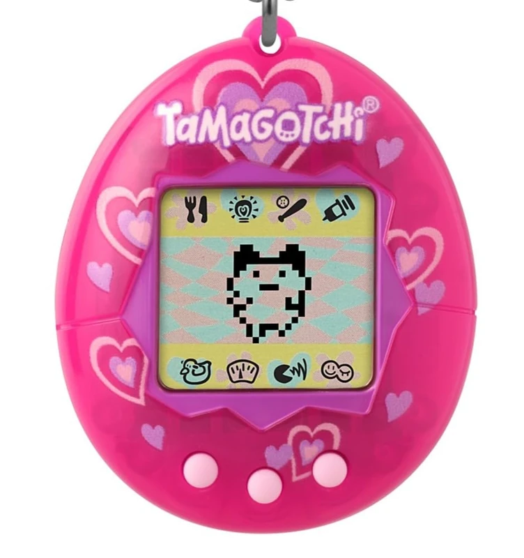 TAMAGOTCHI Original Lots of Love Shell - Pink Virtual Pet - Mini Tamagotchi