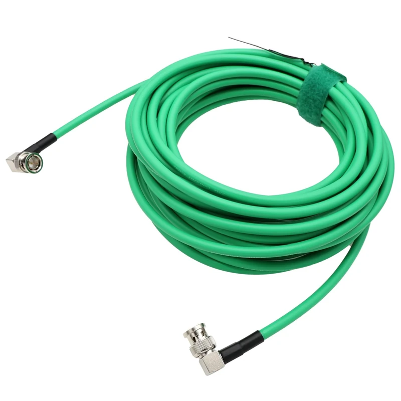 HangTon 12G 4K 60P SDI Right Angle BNC 75Ω Coaxial Video Cable Canare LV-61S for Blackmagic Decimator Komodo Alexa Atomos Broadcast Camera Monitor 10M