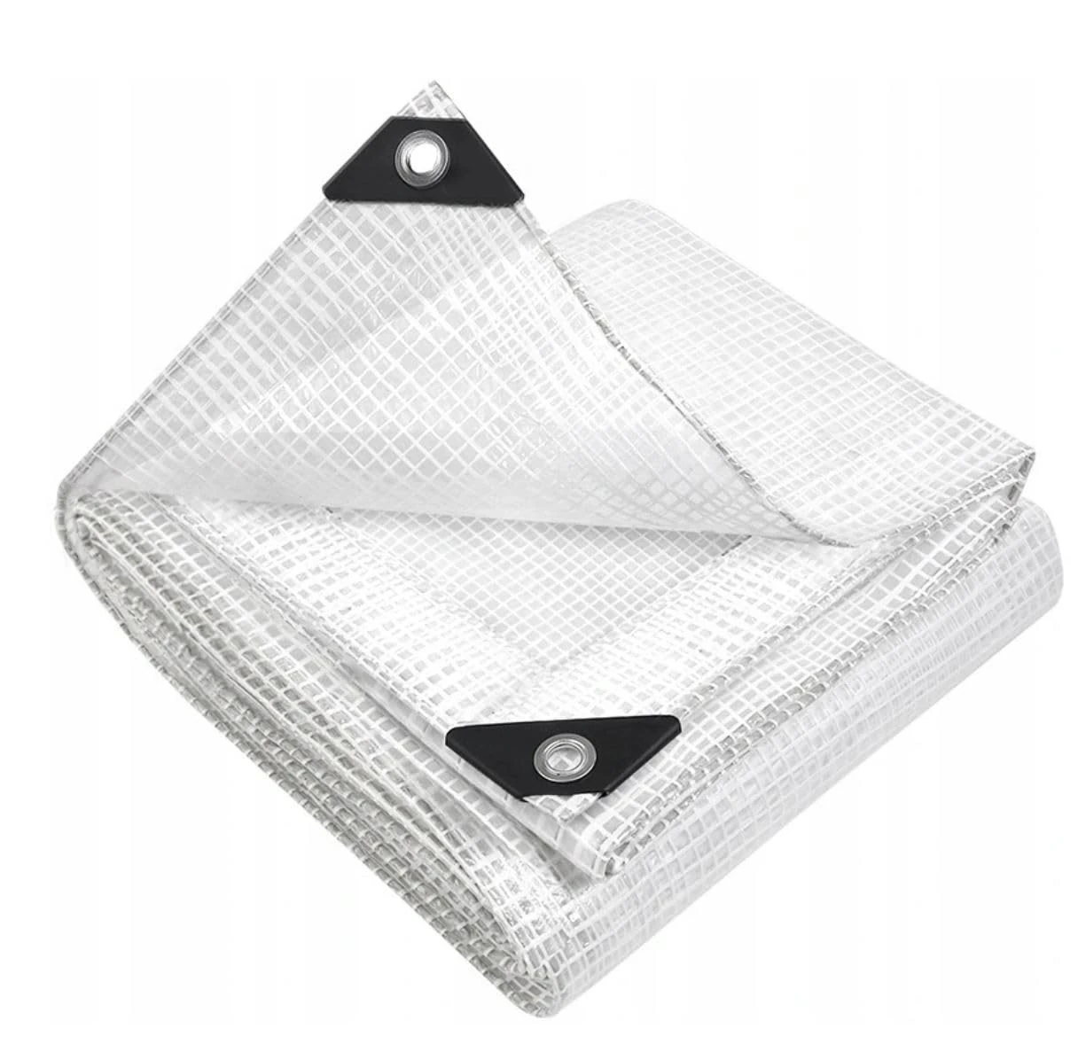 TRANSPARENT CLEAR Tarpaulin EXTRA Heavy Duty 350GSM Sheet Waterproof Cover Tarp (5m x 6m)