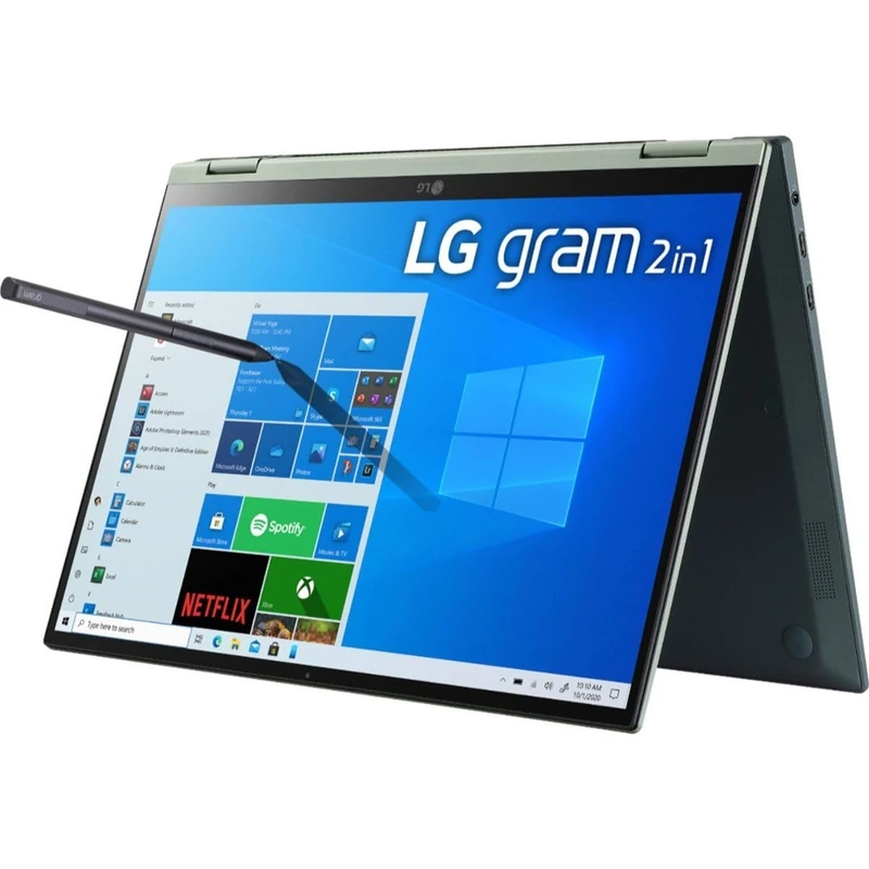 LG gram 14T90R-K.AA77A1 2-in-1 16" Touchscreen Laptop (Intel i7-1360P 13th Gen, 16GB RAM, 1TB SSD, Windows 11 Home) - Green