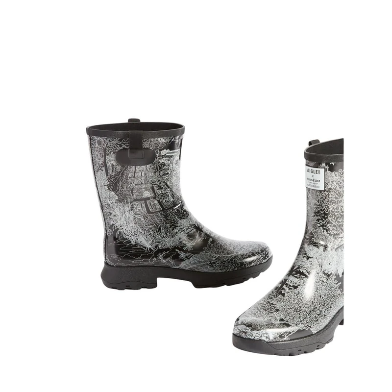 Aigle ALYA PRINT, Mid Calf Boot, BLANC PR1,