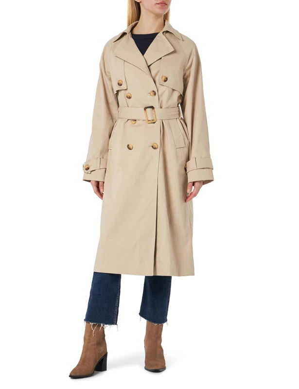 Y.A.S Women's Yasteronimo Trench Coat Noos Coat, Doeskin, M