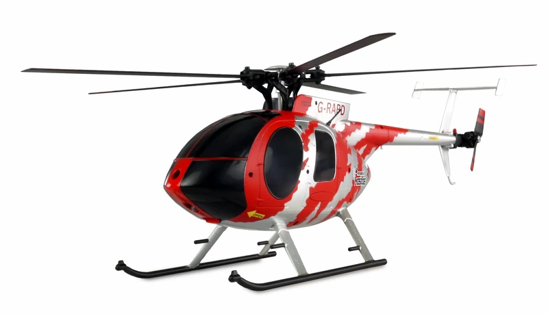 Amewi 25334 AFX MD500E Civil Brushless 4-Channel 325 mm Helicopter 6G RTF Red/Silver