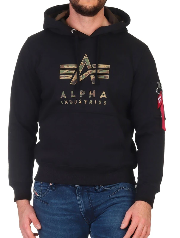 Alpha Industries Camo TPU Hoodie for men Black