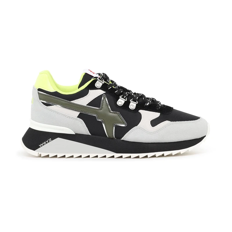 w6yz Men's Yak-M Oxford Flat, Black, 9.5 UK