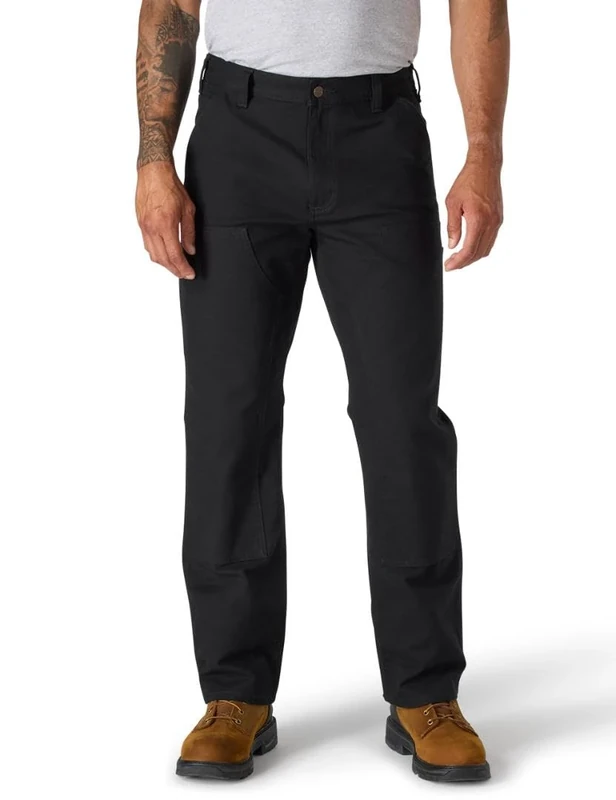 Carhartt Men's Steel Rugged Flex™ Relaxed Fit Ripstop Double-Front Utility Work Pant, Black, W36/L32