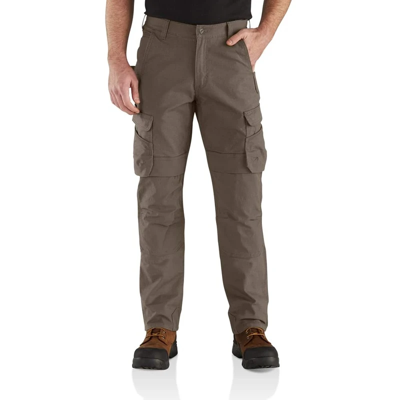 Carhartt Men's Steel Rugged Flex™ Relaxed Fit Ripstop Double-Front Cargo Work Pant, Tarmac, W40/L32