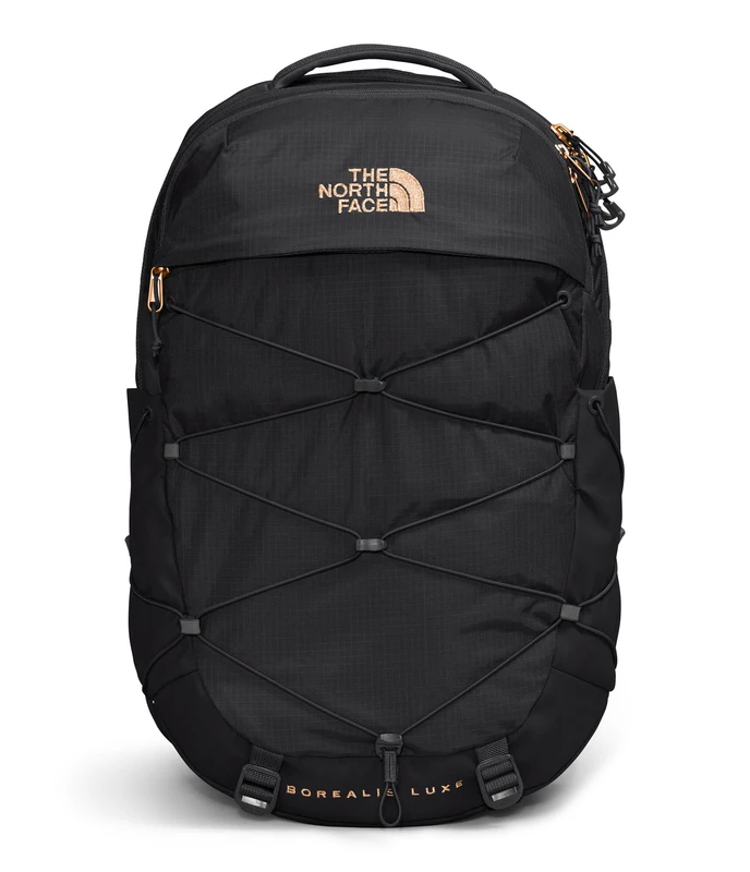 The North Face Women's Borealis Luxe 27L Backpack, Tnf Black/Burnt Coral M