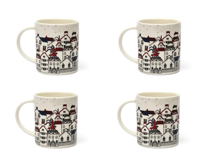 Excelsa Innsbruck Set of 4 Mug, New Bone China, Capacity 300 ml