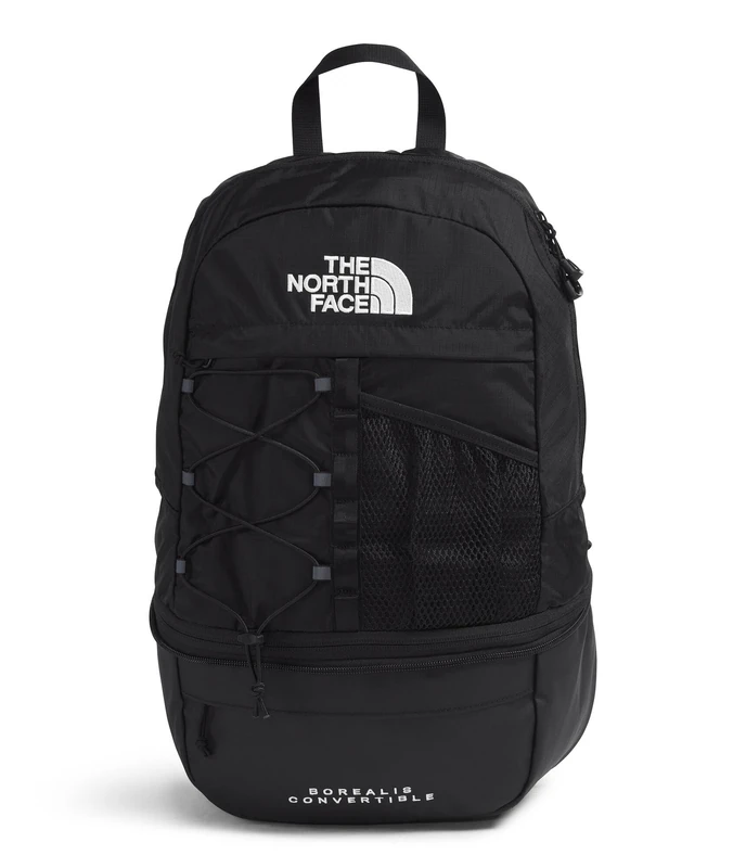 The North Face Unisex Borealis Convertible 17.5L Backpack, Tnf Black/Tnf Black