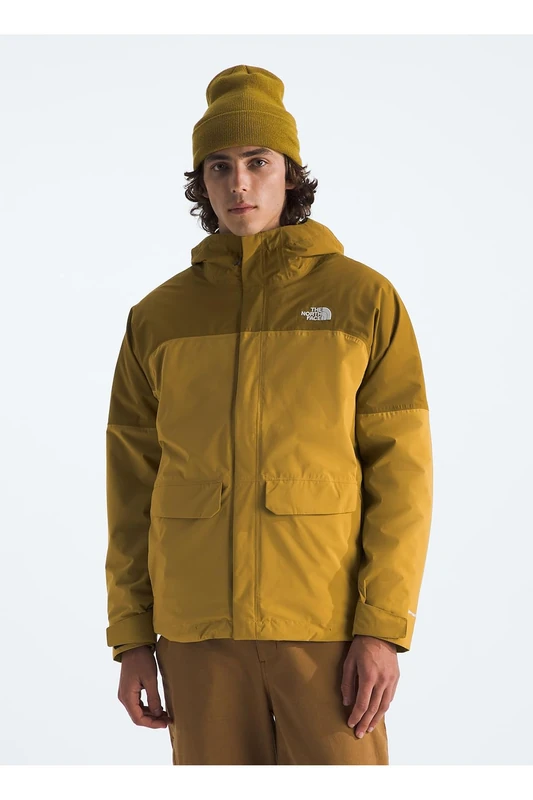 The North Face Men's Dryvent Mono Triclimate Jacket, Tnf Red/Tnf Black, XL