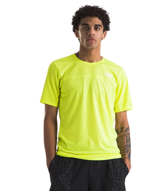 The North Face Men's Sunriser S/S T-Shirt, Firefly Yellow, S