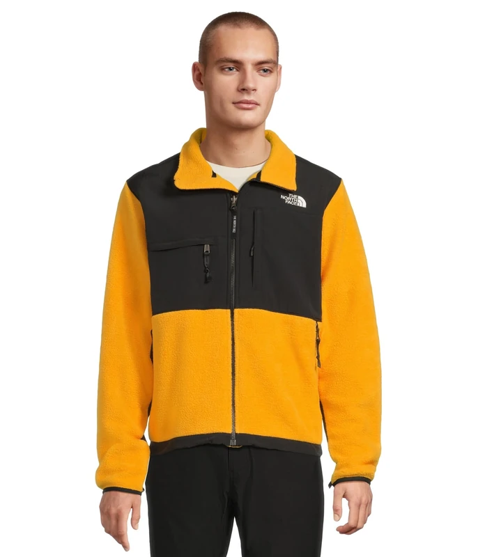 The North Face Men's Retro Denali Fleece Jacket, Summit Gold/Tnf Black, XS - Image 1