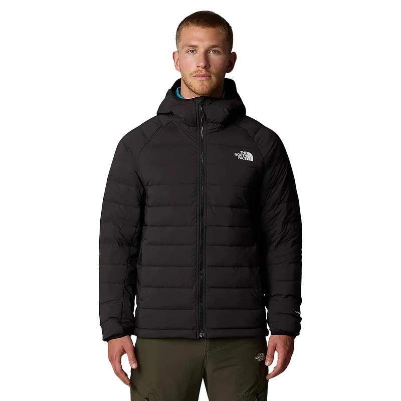 The North Face Men's Belleview Stretch Down Hoodie Jacket, Tnf Black/Npf, S