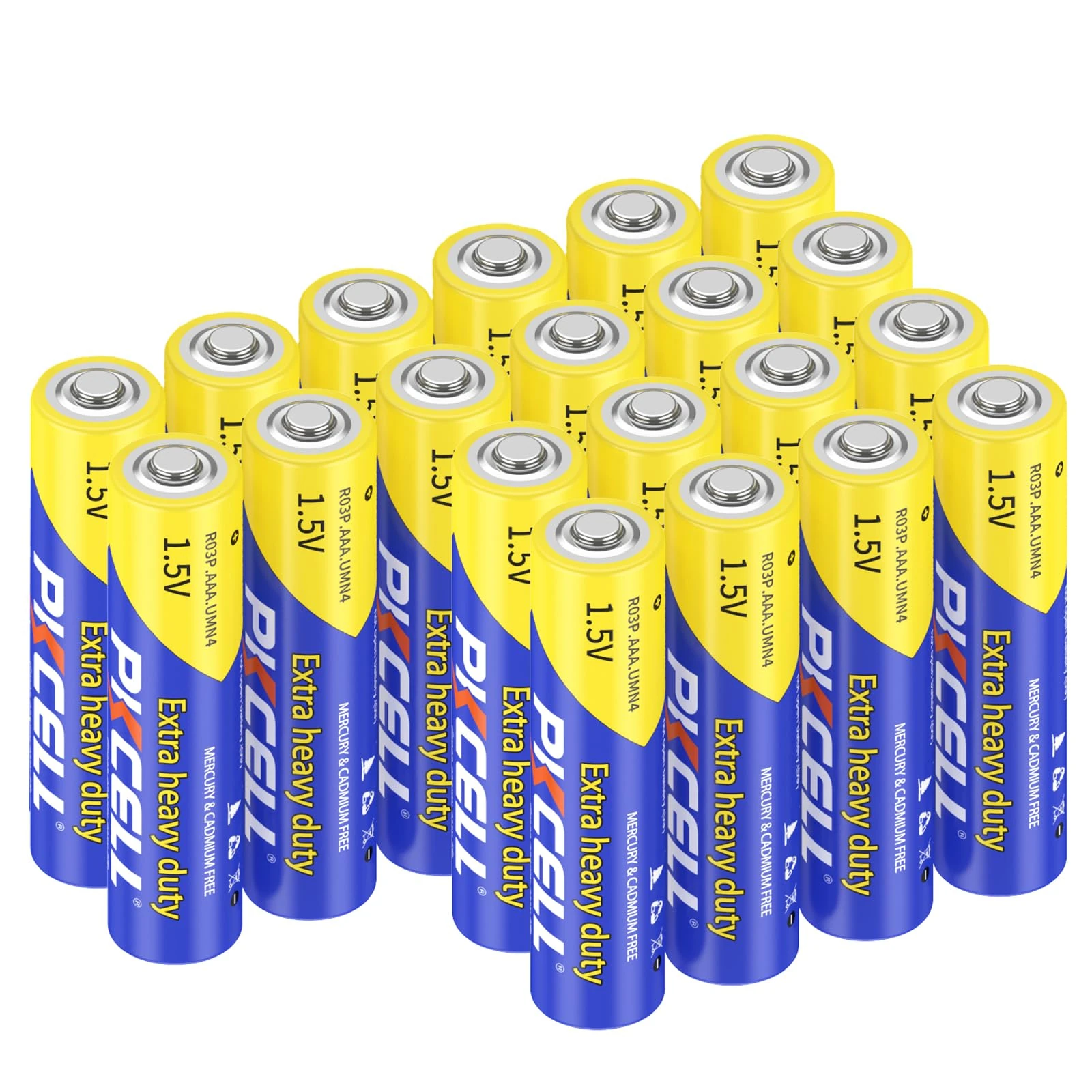 PKCELL AAA Batteries 20 Pack - Long-Lasting 1.5V Triple A Batteries for TV Remotes, Torches, Toys & Smoke Alarms - Leak-Proof & UKCA Certified - 0% Plastic Packaging - 3-Year Shelf Life (AAA)
