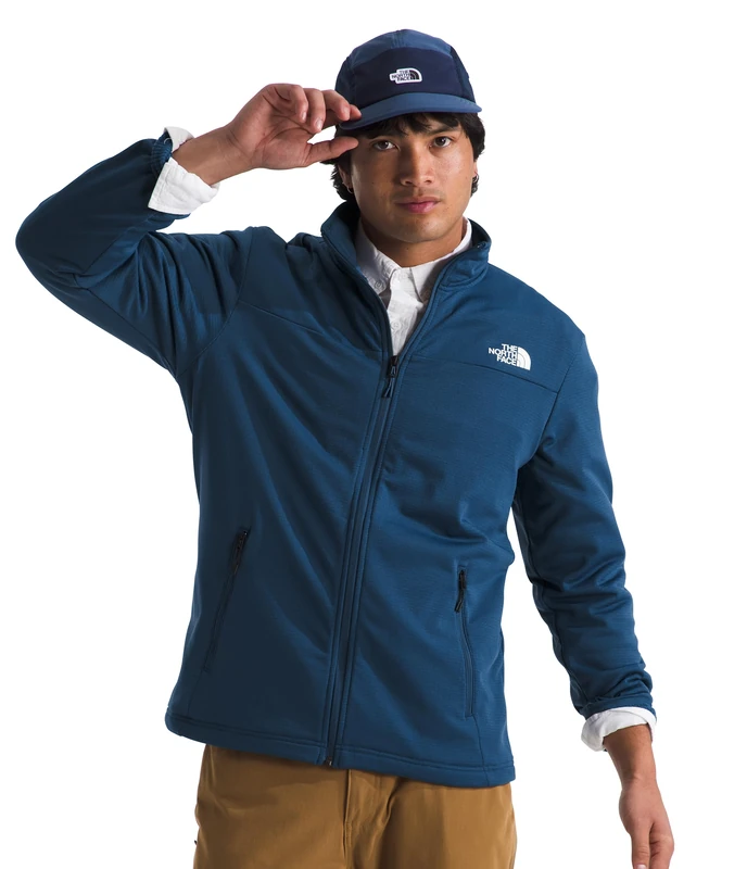 The North Face NF0A8AZFHDC M CEDAR TRAIL GRID FLEECE FZ JACKET Jacket Men's SHADY BLUE Size S