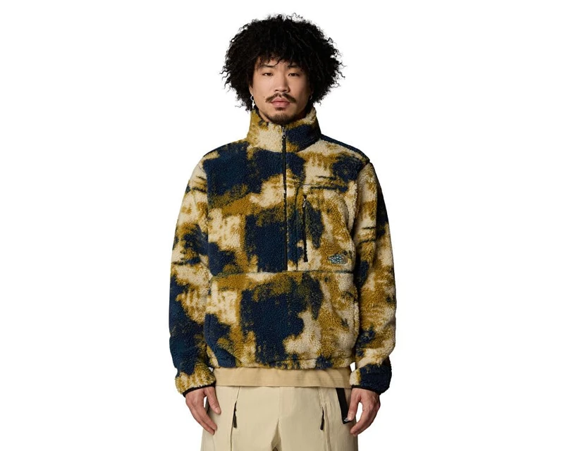 The North Face Men's Extreme Pile Pullover 2 Fleece Jacket, White Dune, XL