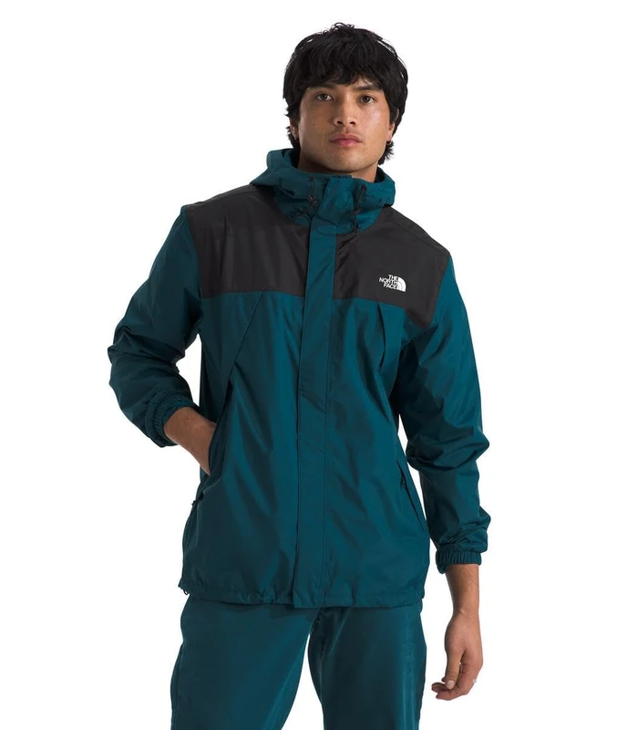 The North Face Men's Antora Jacket, Midnight Petrol/Tnf Bla, S