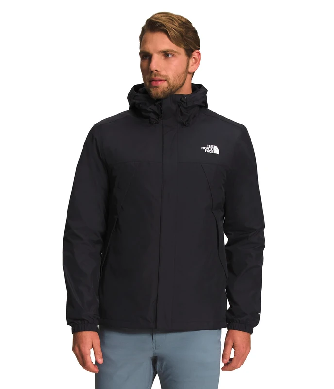 The North Face Men’s Antora Triclimate 3-in-1 Jacket - Waterproof, Windbreaker, Breathable - Layering System - Recycled Materials - 3-in-1 Jacket - BLACK, M