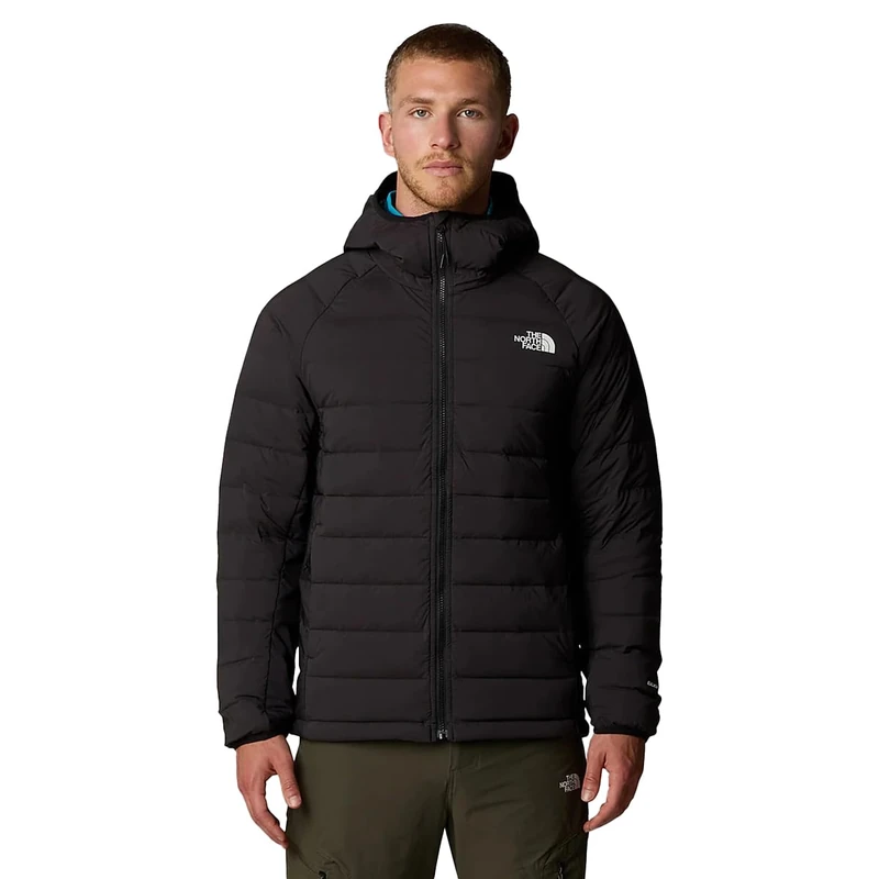 The North Face Men's Belleview Stretch Down Hoodie Jacket, Tnf Black/Npf, XL