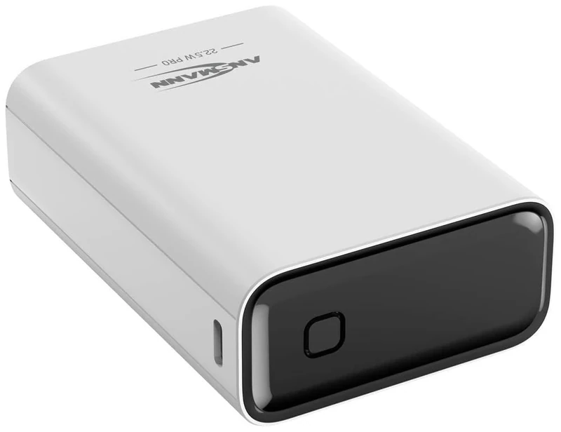 ANSMANN Powerbank 22.5 W PB322PD - External Battery with a Capacity of 20,000 mAh - Emergency Power Battery with USB-A and USB-C Ports, Ideal for Smartphones, Tablets, Laptops, Handheld Consoles