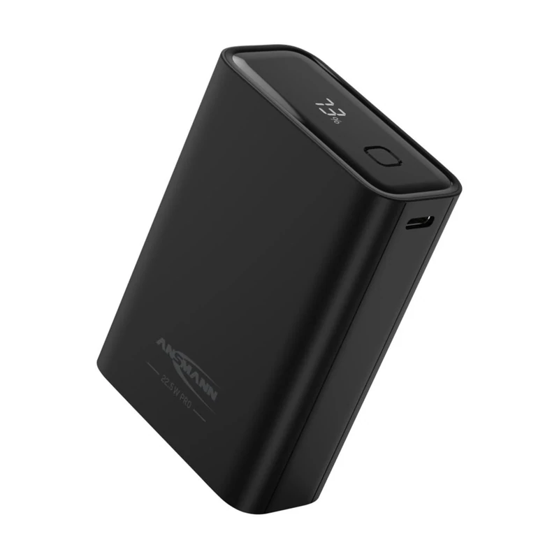 ANSMANN Powerbank 22.5 W PB322PD - External Battery with a Capacity of 20,000 mAh - Emergency Power Battery with USB-A and USB-C Ports, Ideal for Smartphones, Tablets, Laptops, Handheld Consoles