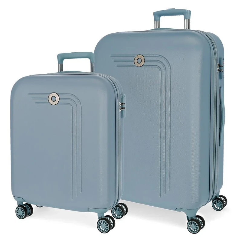 MOVOM Riga Luggage Set, One Size, Blue, One Size, Suitcase Set