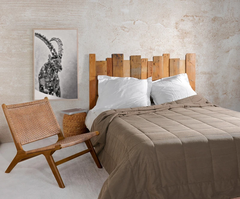 Linder Vercors Bed Throw 250 x 260 cm Taupe