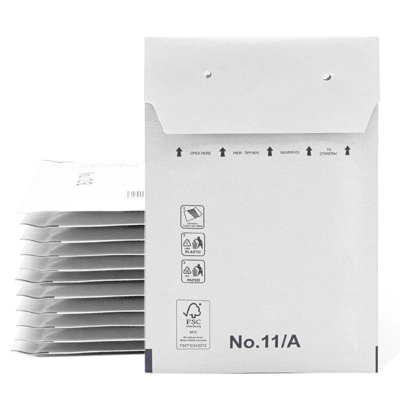 Padded Envelopes, Bubble Envelopes, Bubble Mailers with Self-Seal Seal, Clothing Shipping Bags, Padded Envelopes White - SIDI (100x165mm, 400 Pcs)