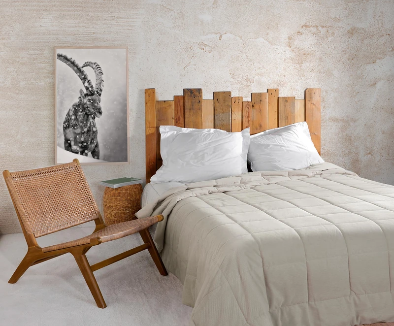 Linder Vercors Bed Throw 250 x 260 cm Ecru