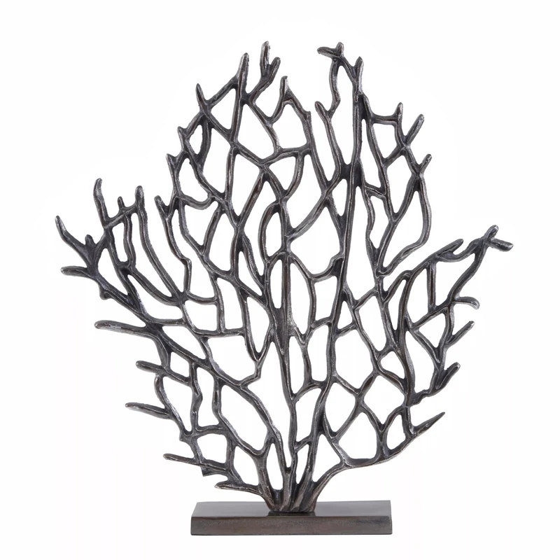 Premier Interiors Prato Small Black Nickel Tree Sculpture, Klein