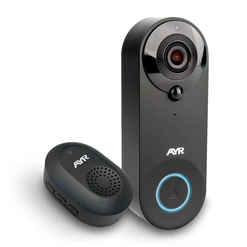 AYR 761 Outdoor WiFi Digital Peephole Protect Your Door. Motion Sensor, Infrared and Night Vision. Try me with Alexa and Google Home.