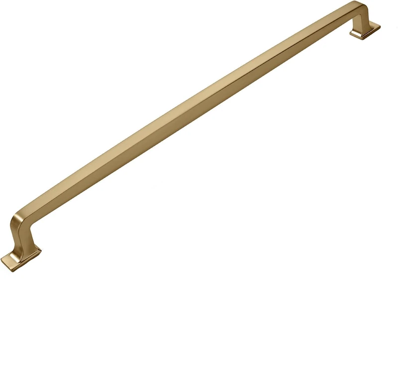 khtumeware | Appliance Handle Pull | Brushed Satin Brass | 18 in (457 mm) Center-to-Center Drawer Pull | 1 Pack| Kitchen and Bathroom Cabinet Hardware | Furniture Hardware