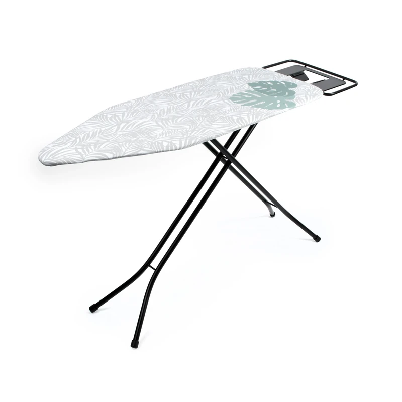 Beldray LA031251PALM1FEU7 Supreme Comfort Ironing Board – Folding Collapsible Table For Compact Storage, Large Adjustable Iron Rest, 7 Heights, Heat Reflective Surface, Washable Palm Cover, 122 x 45cm
