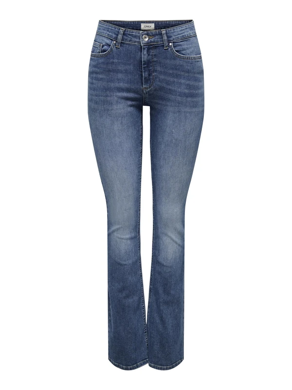 ONLY Female Flared Fit Jeans ONLBLUSH Medium Waist Flared Jeans, Medium Blue (Medium Blue Denim), XL / 30L