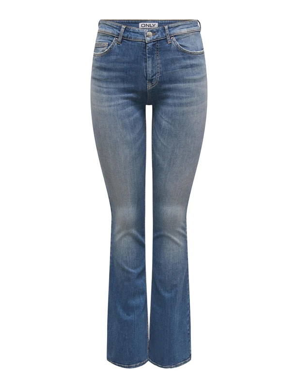 ONLY Female Flared Fit Jeans ONLBLUSH Medium Waist Flared Jeans, Medium Blue (Medium Blue Denim), XS/ 30L
