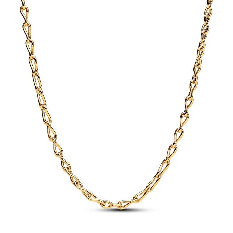 Pandora Figure of 8 chain link 14k gold-plated necklace, 50