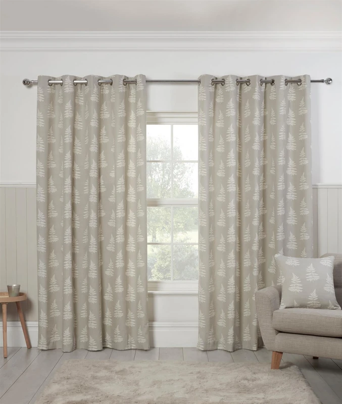 Sundour Esher Light Filtering Curtains Grey 90x90