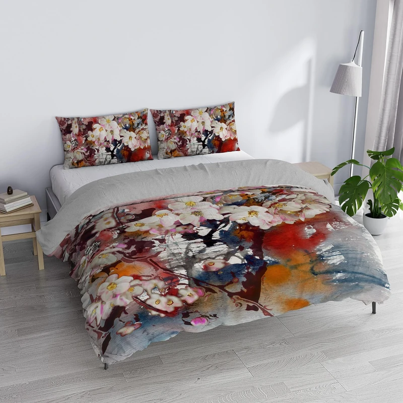 Italian Bed Linen SOGNI D'AUTORE Duvet Cover Set 100% Cotton, SD-16, Double