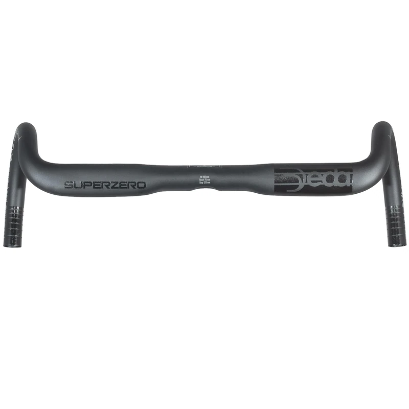 Deda Elementi Superzero Gravel Alloy Handlebars, Polish on Black (PoB), 42cm