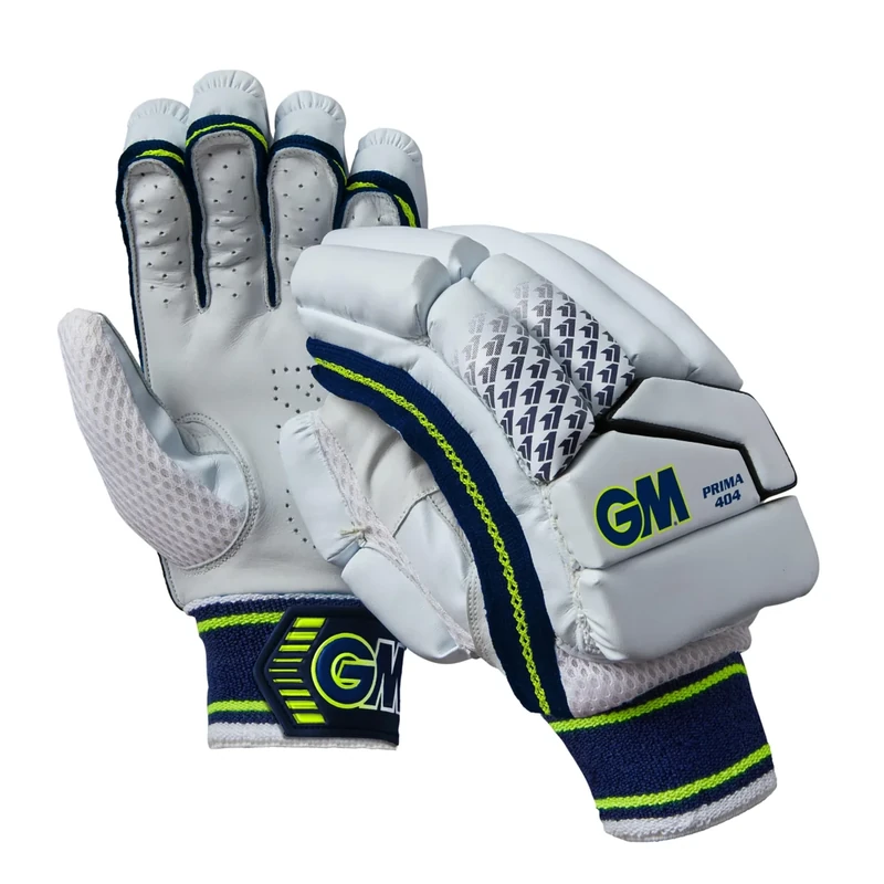 Gunn & Moore GM | Cricket Batting Gloves | Amazon Exclusive | Prima 404 | Lightweight Design | Cotton Palm | Adult Right Handed | Approx Weight per Pair 330 g | 1 Pair