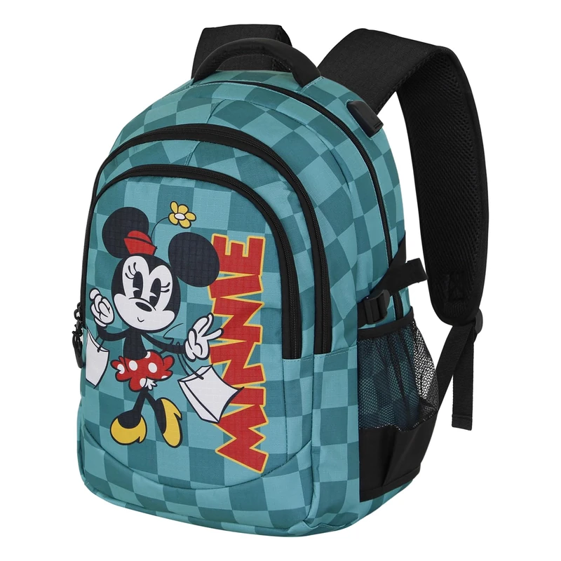 Disney Minnie Mouse Indigo-Plus Running Backpack, Turquoise, 34 x 46 cm, Capacity 32 L