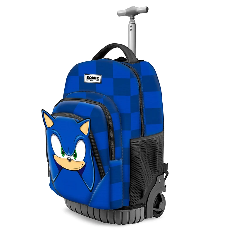 Sonic The Hedgehog - SEGA Sega-Sonic Sight-Fan GTS Trolley Backpack, Blue, 32 x 47 cm, Capacity 39 L