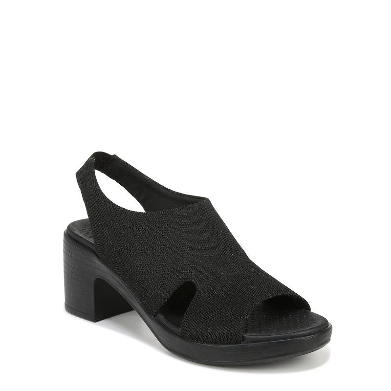 LifeStride Women's Eden Slingback Strappy Sandals Heeled, Black Fabric, 5.5 UK - Image 1