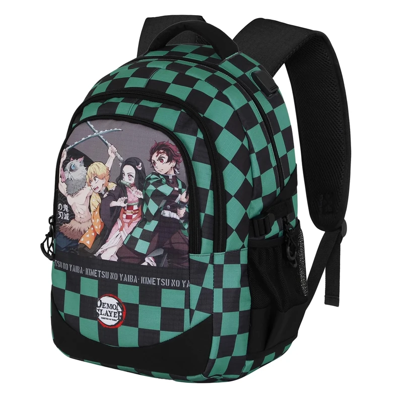 Demon Slayer Akushon-Plus Running Backpack, Multicolour, 34 x 46 cm, Capacity 32 L