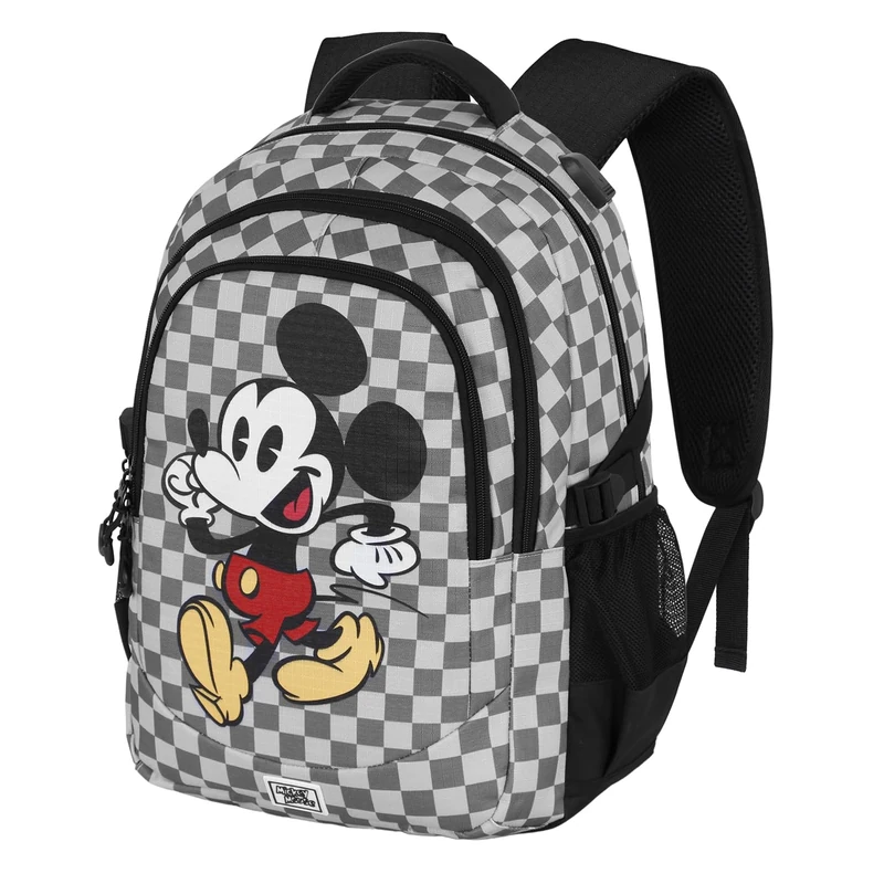 Disney Mickey Mouse Move-Plus Running Backpack, Grey, 34 x 46 cm, Capacity 32 L