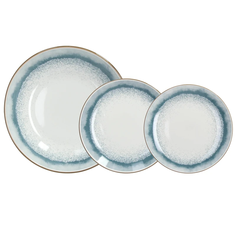 Tognana Oasi 18-Piece Dinner Set, Porcelain, Blue